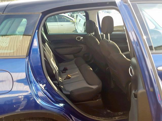 ZFBCFADH3GZ037540 - 2016 FIAT 500L TREKK BLUE photo 6