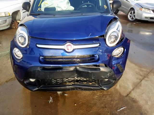 ZFBCFADH3GZ037540 - 2016 FIAT 500L TREKK BLUE photo 9