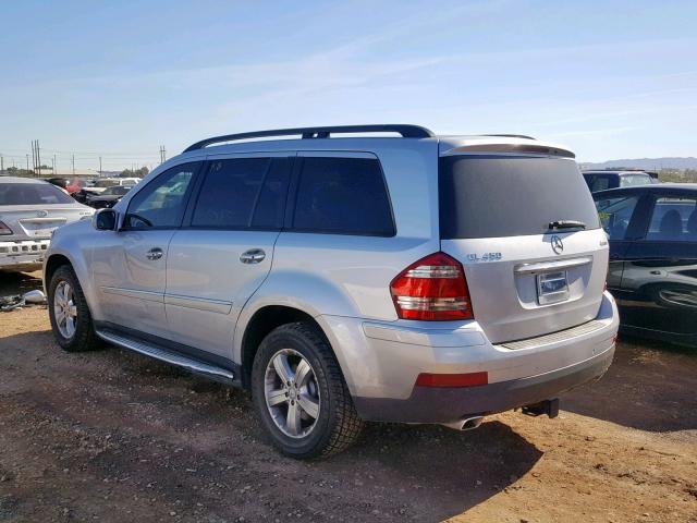 4JGBF71E98A418262 - 2008 MERCEDES-BENZ GL 450 4MA SILVER photo 3