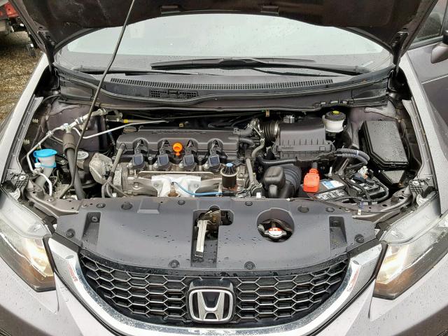 19XFB2F98FE047749 - 2015 HONDA CIVIC EXL GRAY photo 7