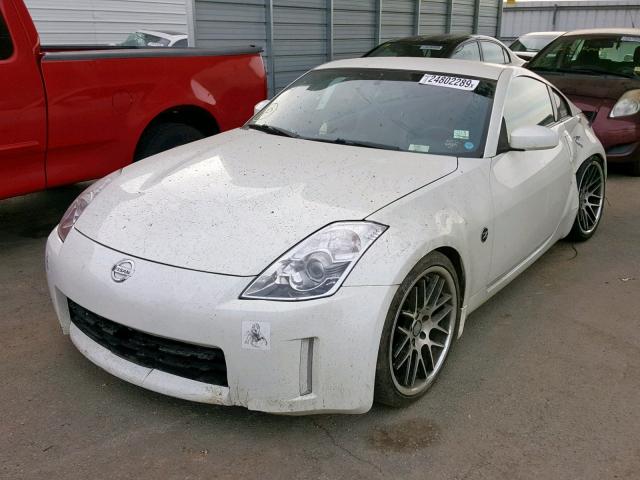 JN1BZ34E17M550402 - 2007 NISSAN 350Z COUPE WHITE photo 2