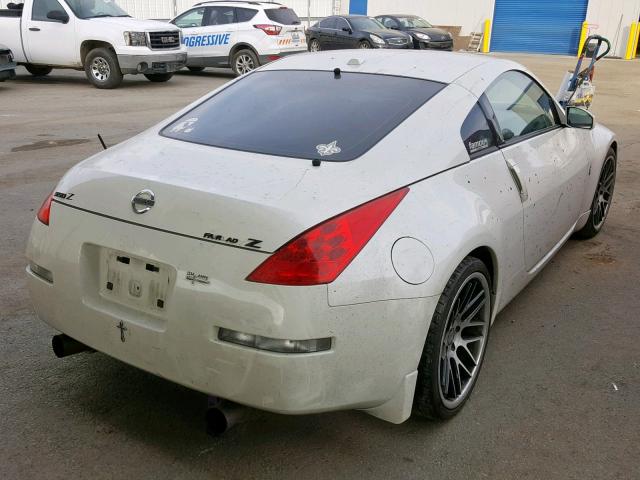 JN1BZ34E17M550402 - 2007 NISSAN 350Z COUPE WHITE photo 4