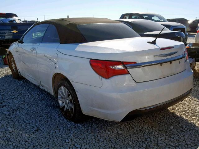 1C3BCBEB6CN233270 - 2012 CHRYSLER 200 TOURIN WHITE photo 3