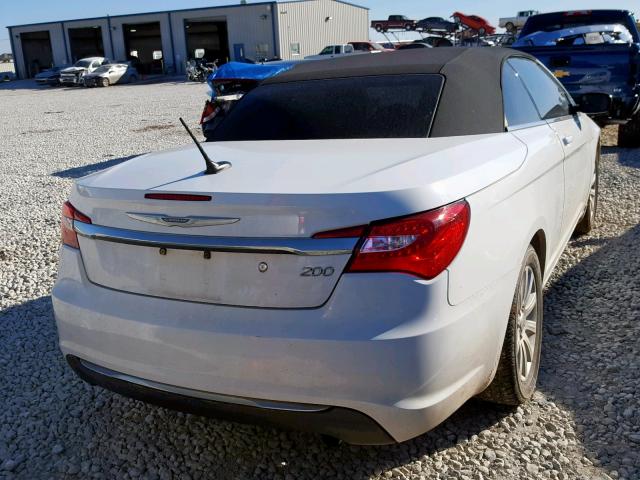 1C3BCBEB6CN233270 - 2012 CHRYSLER 200 TOURIN WHITE photo 4