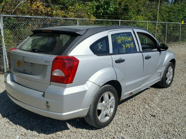 1B3HB48BX7D259402 - 2007 DODGE CALIBER SX SILVER photo 4