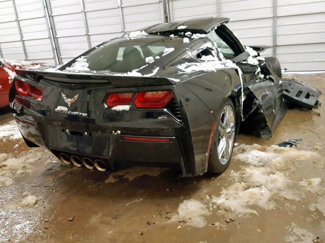 1G1YB2D70H5123773 - 2017 CHEVROLET CORVETTE S BLACK photo 4