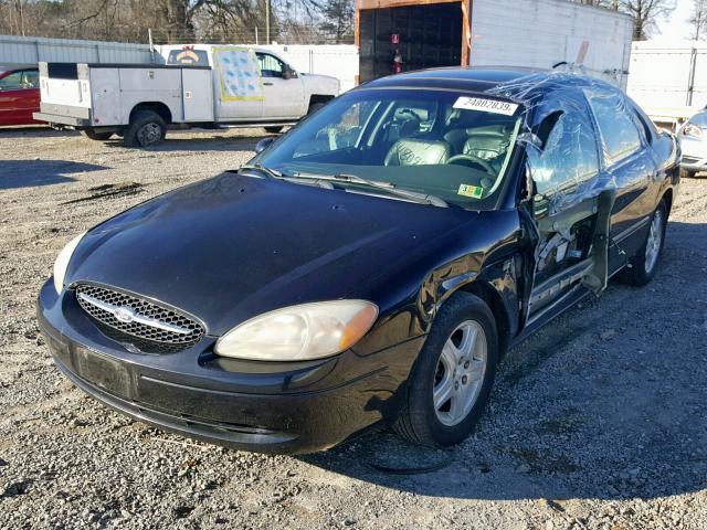 1FAFP56S7YA239312 - 2000 FORD TAURUS SEL BLACK photo 2