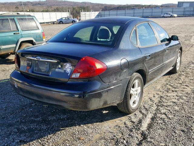 1FAFP56S7YA239312 - 2000 FORD TAURUS SEL BLACK photo 4