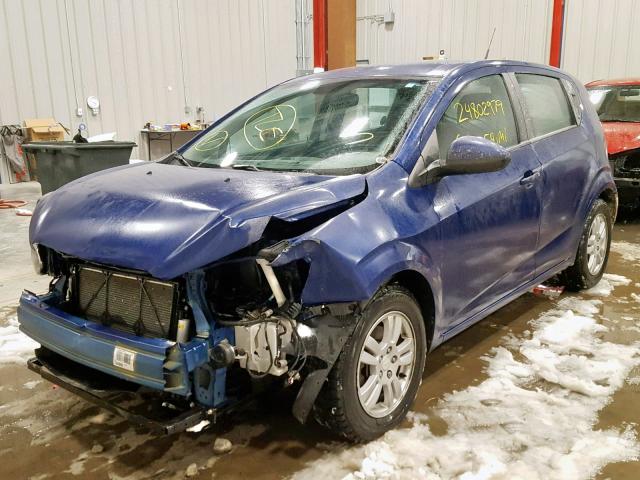1G1JB6SH3C4223286 - 2012 CHEVROLET SONIC LS 蓝色 照片 2