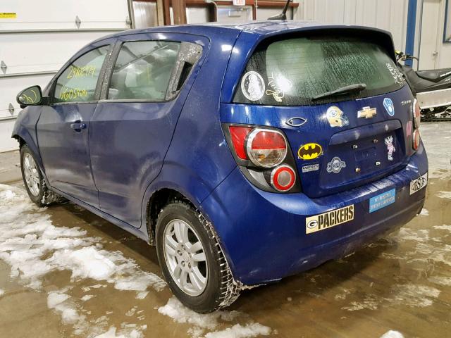 1G1JB6SH3C4223286 - 2012 CHEVROLET SONIC LS 蓝色 照片 3