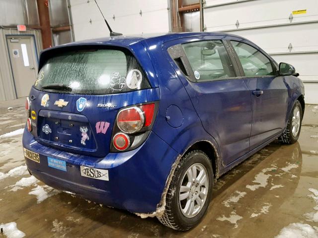 1G1JB6SH3C4223286 - 2012 CHEVROLET SONIC LS 蓝色 照片 4