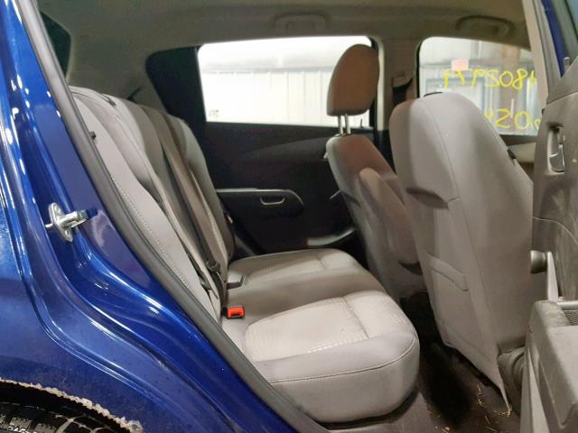 1G1JB6SH3C4223286 - 2012 CHEVROLET SONIC LS 蓝色 照片 6