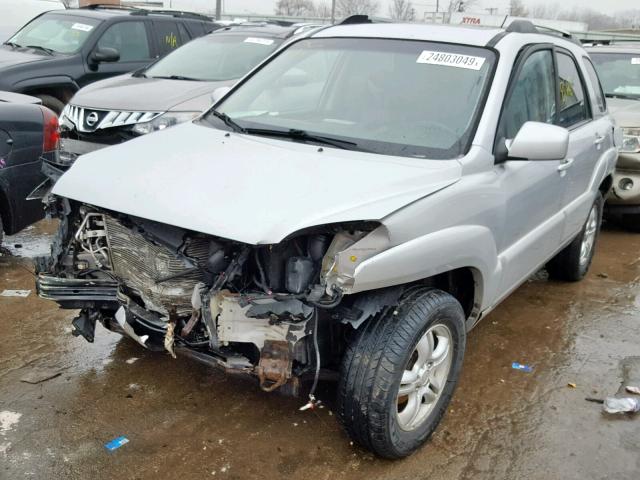 KNDJF723487484874 - 2008 KIA SPORTAGE E SILVER photo 2