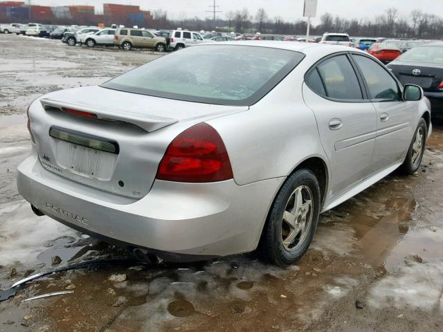 2G2WP522341133268 - 2004 PONTIAC GRAND PRIX SILVER photo 4