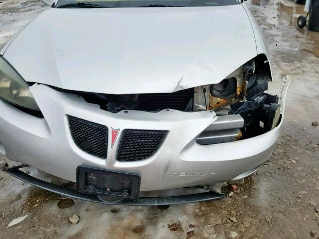 2G2WP522341133268 - 2004 PONTIAC GRAND PRIX SILVER photo 9