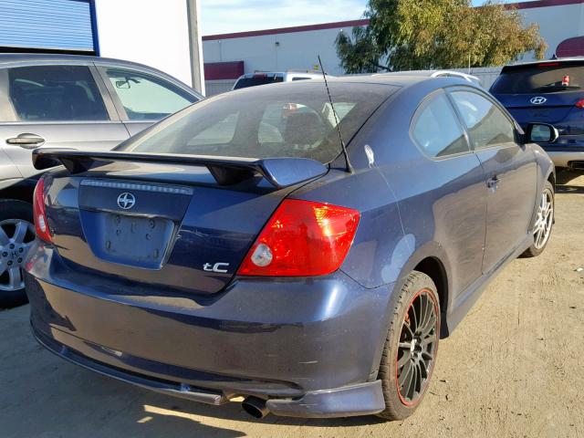 JTKDE167560063920 - 2006 TOYOTA SCION TC BLUE photo 4