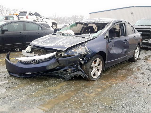 19XFA1F60AE044551 - 2010 HONDA CIVIC LX-S أزرق صورة 2