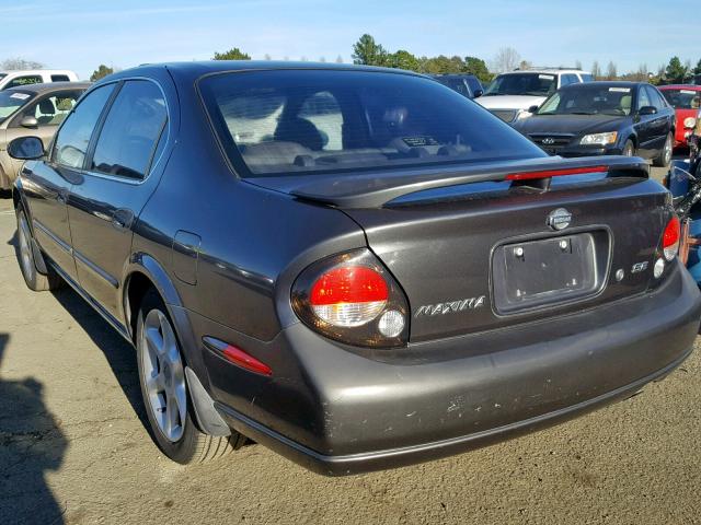 JN1CA31A71T105365 - 2001 NISSAN MAXIMA GXE CHARCOAL photo 3