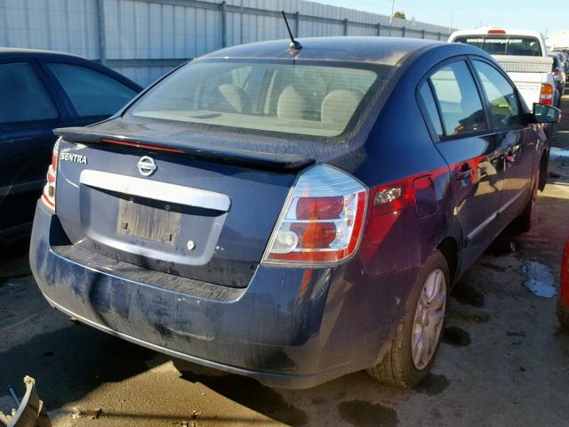 3N1AB6AP1CL722746 - 2012 NISSAN SENTRA 2.0 BLUE photo 4