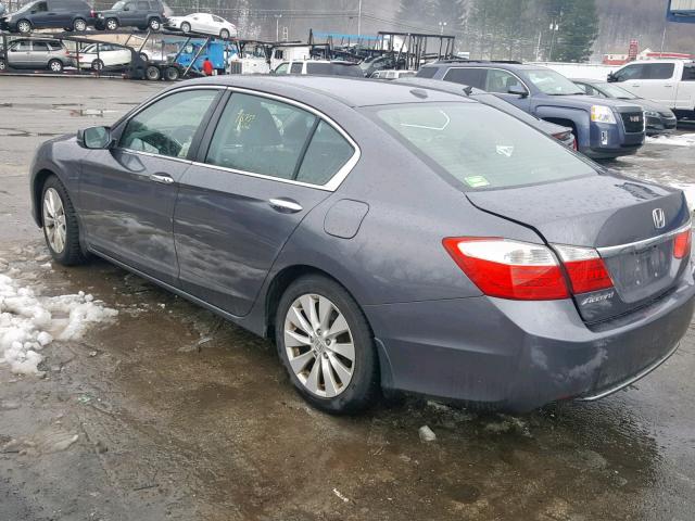 1HGCR2F8XEA015359 - 2014 HONDA ACCORD EXL GRAY photo 3