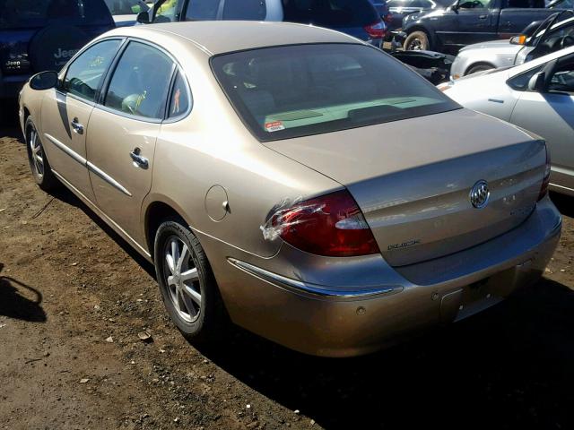 2G4WD562551215935 - 2005 BUICK LACROSSE C GOLD photo 3