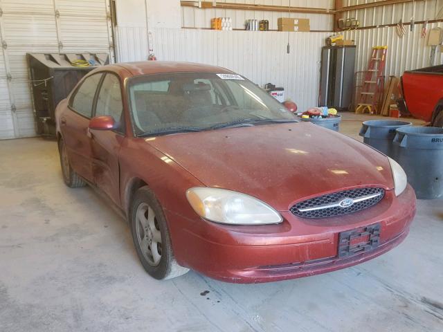 1FAFP5521YA234074 - 2000 FORD TAURUS SES RED photo 1