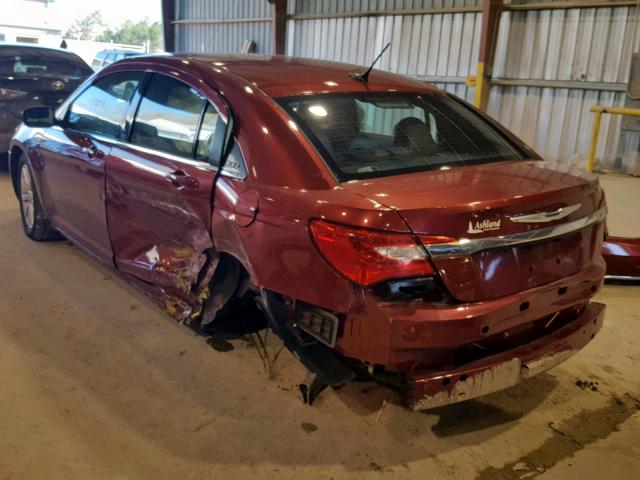 1C3CCBBB6DN654819 - 2013 CHRYSLER 200 TOURIN RED photo 3