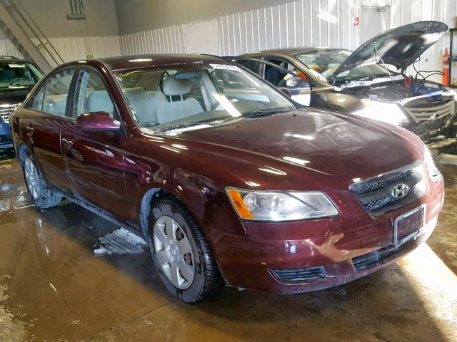 5NPET46C36H098281 - 2006 HYUNDAI SONATA GL MAROON photo 1