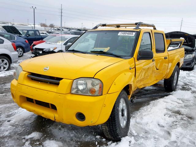 1N6MD29YX3C401517 - 2003 NISSAN FRONTIER C YELLOW photo 2