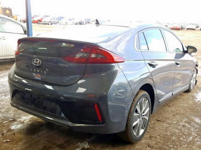 KMHC85LC0HU047392 - 2017 HYUNDAI IONIQ LIMI GRAY photo 4