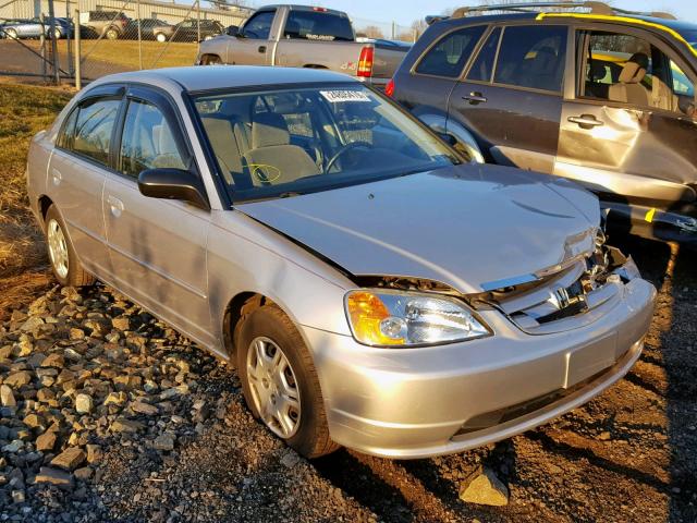 2HGES16592H547440 - 2002 HONDA CIVIC LX SILVER photo 1