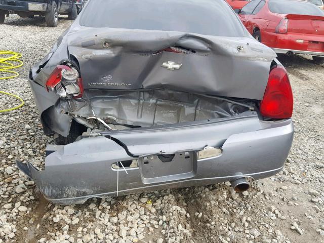 2G1WK151969263851 - 2006 CHEVROLET MONTE CARL ნაცრისფერი ფოტო 10