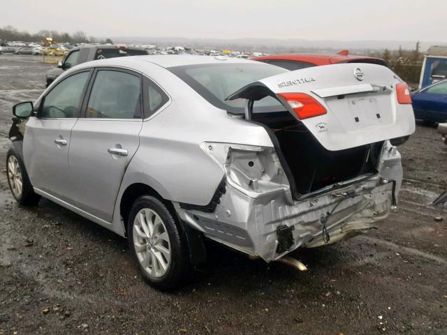 3N1AB7APXJY297078 - 2018 NISSAN SENTRA S SILVER photo 3