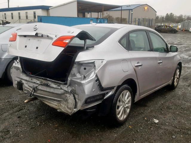 3N1AB7APXJY297078 - 2018 NISSAN SENTRA S SILVER photo 4