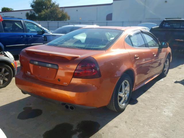 2G2WS522X41217117 - 2004 PONTIAC GRAND PRIX ORANGE photo 4