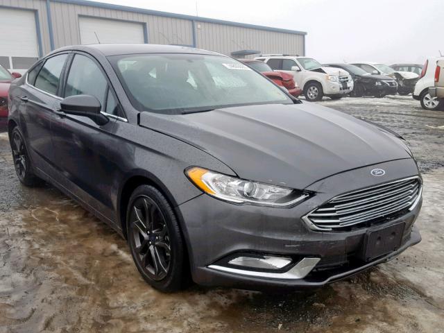 3FA6P0G70JR165482 - 2018 FORD FUSION S BLACK photo 1