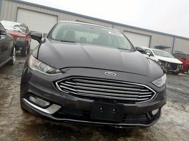 3FA6P0G70JR165482 - 2018 FORD FUSION S BLACK photo 9