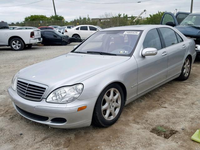 WDBNG84J83A351092 - 2003 MERCEDES-BENZ S 500 4MAT SILVER photo 2