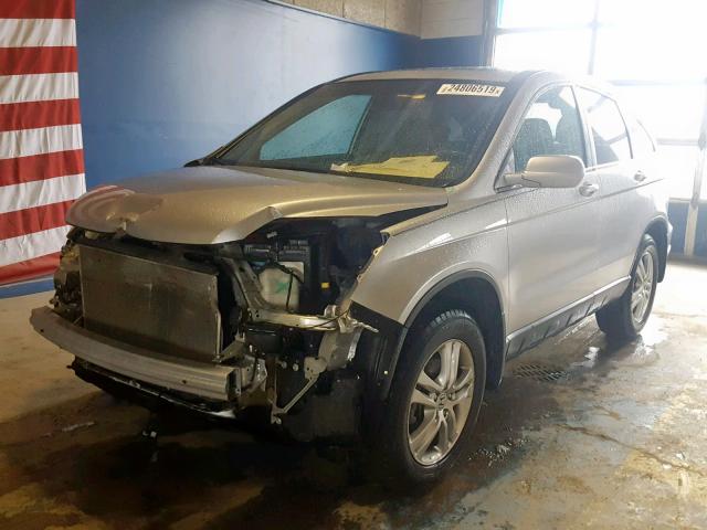 5J6RE4H79BL051123 - 2011 HONDA CR-V EXL SILVER photo 2