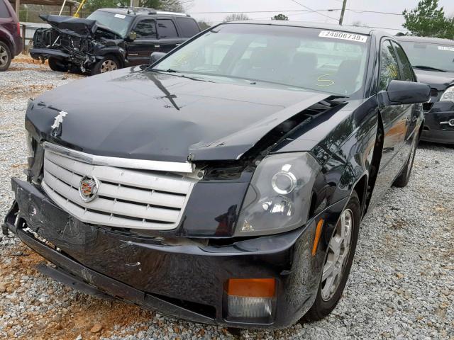 1G6DM57T770102881 - 2007 CADILLAC CTS BLACK photo 2