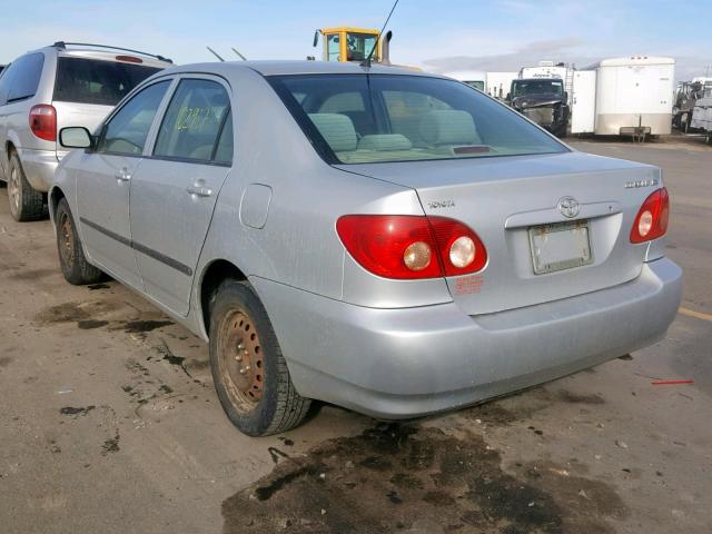 1NXBR32E27Z810253 - 2007 TOYOTA COROLLA CE SILVER photo 3