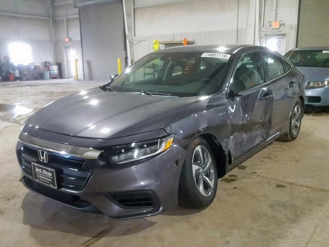 19XZE4F59KE010216 - 2019 HONDA INSIGHT EX GRAY photo 2