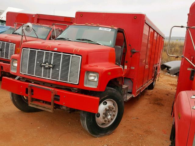 1GBM7H1J1TJ108116 - 1996 CHEVROLET KODIAK C7H RED photo 2