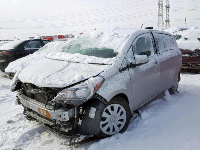 VNKKTUD34HA081500 - 2017 TOYOTA YARIS L SILVER photo 2