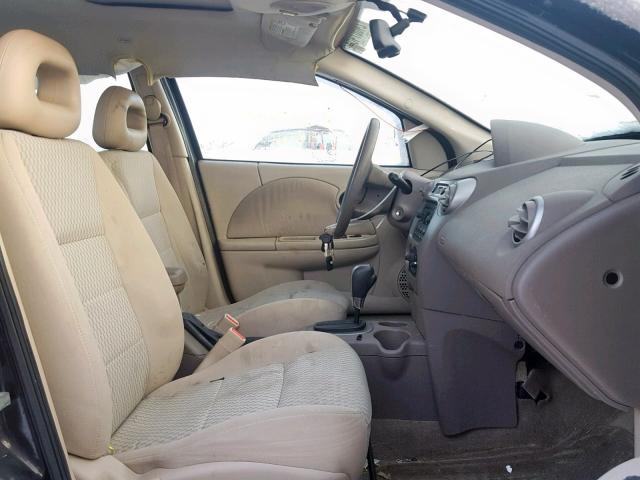1G8AJ54F85Z171279 - 2005 SATURN ION LEVEL BLACK photo 5