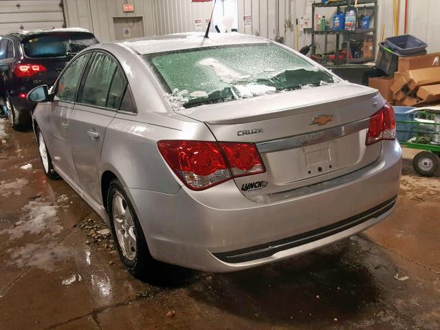 1G1PC5SB6E7377439 - 2014 CHEVROLET CRUZE LT SILVER photo 3