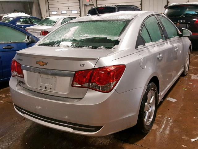 1G1PC5SB6E7377439 - 2014 CHEVROLET CRUZE LT SILVER photo 4