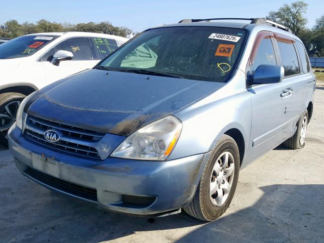 KNDMB133886266463 - 2008 KIA SEDONA BLUE photo 2