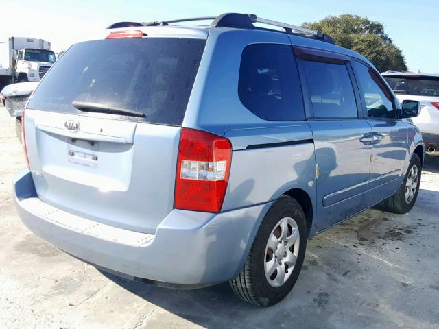 KNDMB133886266463 - 2008 KIA SEDONA BLUE photo 4