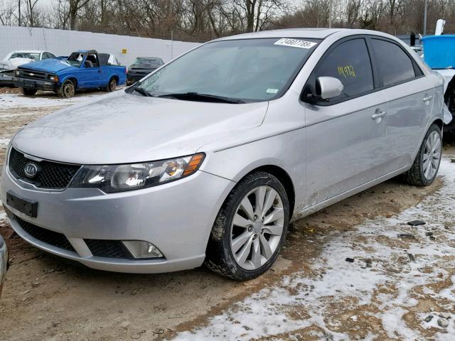 KNAFW4A31A5277301 - 2010 KIA FORTE SX SILVER photo 2